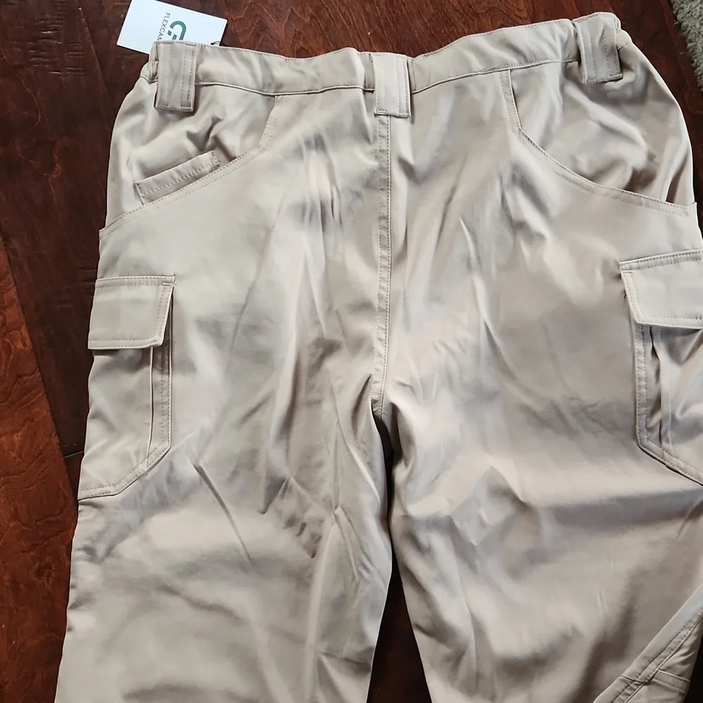 Mens Bundle Kahki Flexcamo Pants Size 34 X 34. 7 Pockets. TWO Pair - Picture 5 of 7